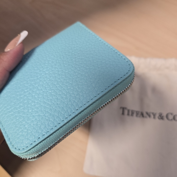 Tiffany & Co. Turquoise Leather Card Holder - Picture 6 of 6